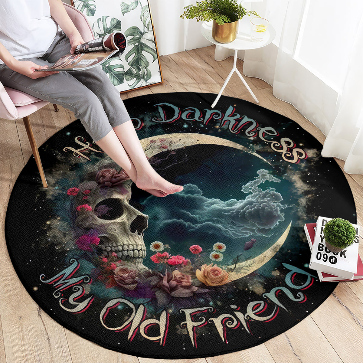 moon-skull-round-carpet-hello-darkness-my-old-friend-moon