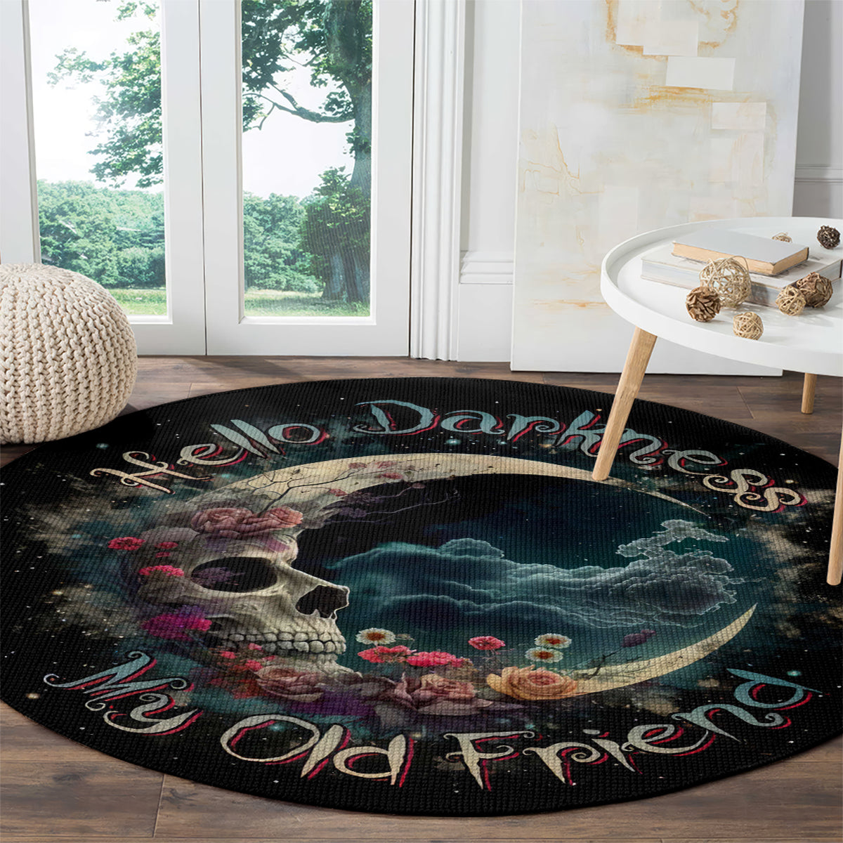 moon-skull-round-carpet-hello-darkness-my-old-friend-moon