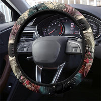 Moon Skull Steering Wheel Cover Hello Darkness My Old Friend Moon - Wonder Print Shop