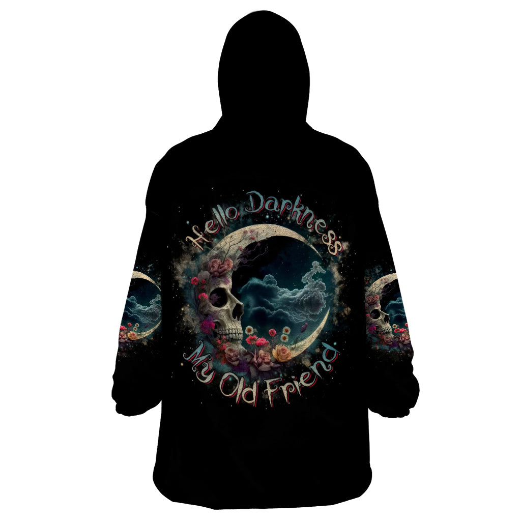 Blood Skull Wearable Blanket Hoodie You Got My Back I Got Your Rest Of Your Life - Wonder Print Shop