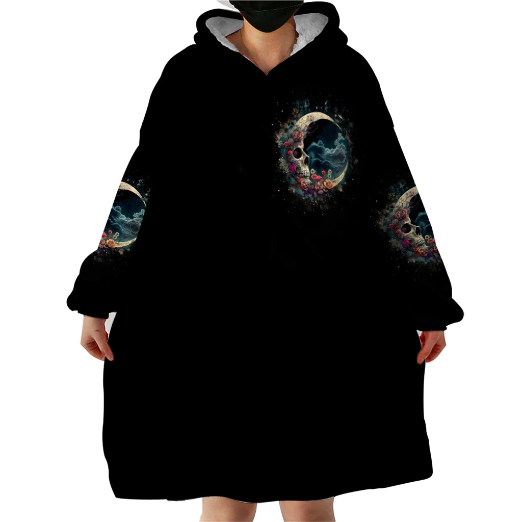 Blood Skull Wearable Blanket Hoodie You Got My Back I Got Your Rest Of Your Life - Wonder Print Shop