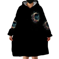 Blood Skull Wearable Blanket Hoodie You Got My Back I Got Your Rest Of Your Life - Wonder Print Shop