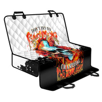 Flower Skull Back Car Seat Cover Don't Try To Figured Me Out I Special Kind Fire Flower - Wonder Print Shop