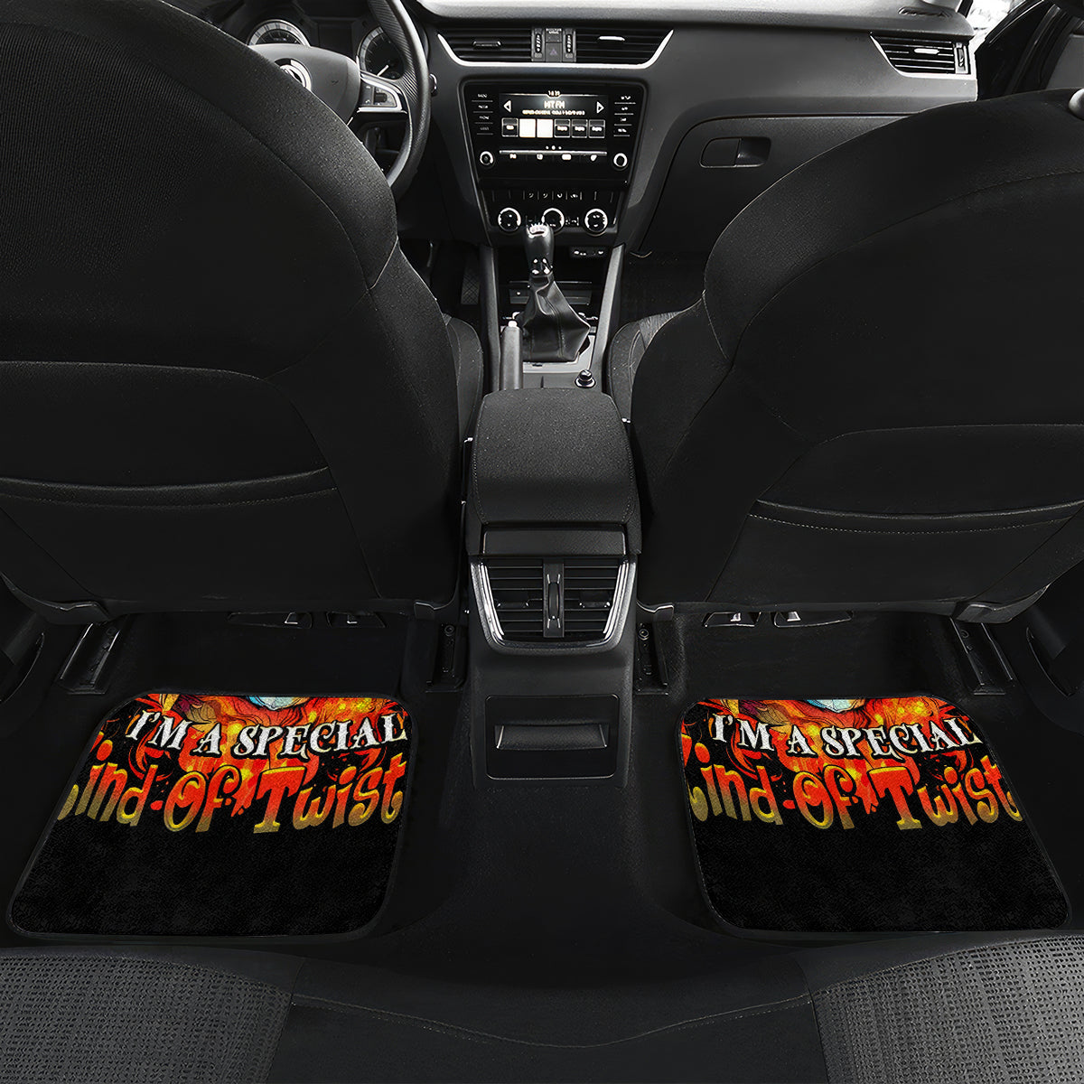 Flower Skull Car Mats Don't Try To Figured Me Out I Special Kind Fire Flower - Wonder Print Shop