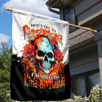 Flower Skull Garden Flag Don't Try To Figured Me Out I Special Kind Fire Flower - Wonder Print Shop