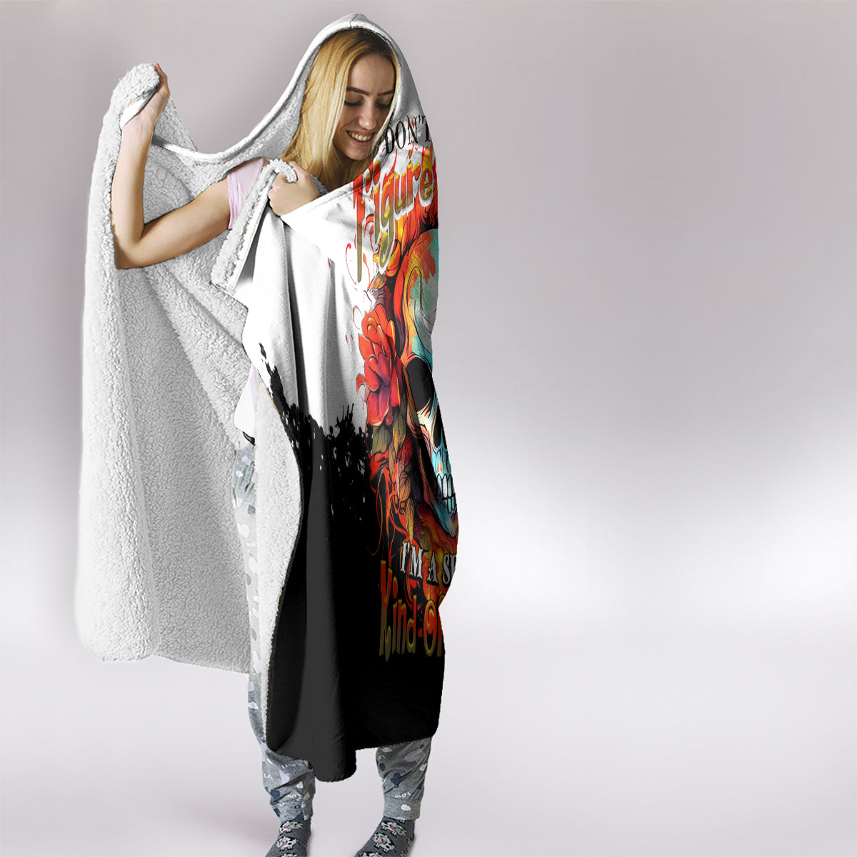 flower-skull-hooded-blanket-dont-try-to-figured-me-out-i-special-kind-fire-flower