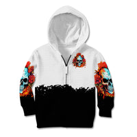 Flower Skull Kid Hoodie Don't Try To Figured Me Out I Special Kind Fire Flower - Wonder Print Shop