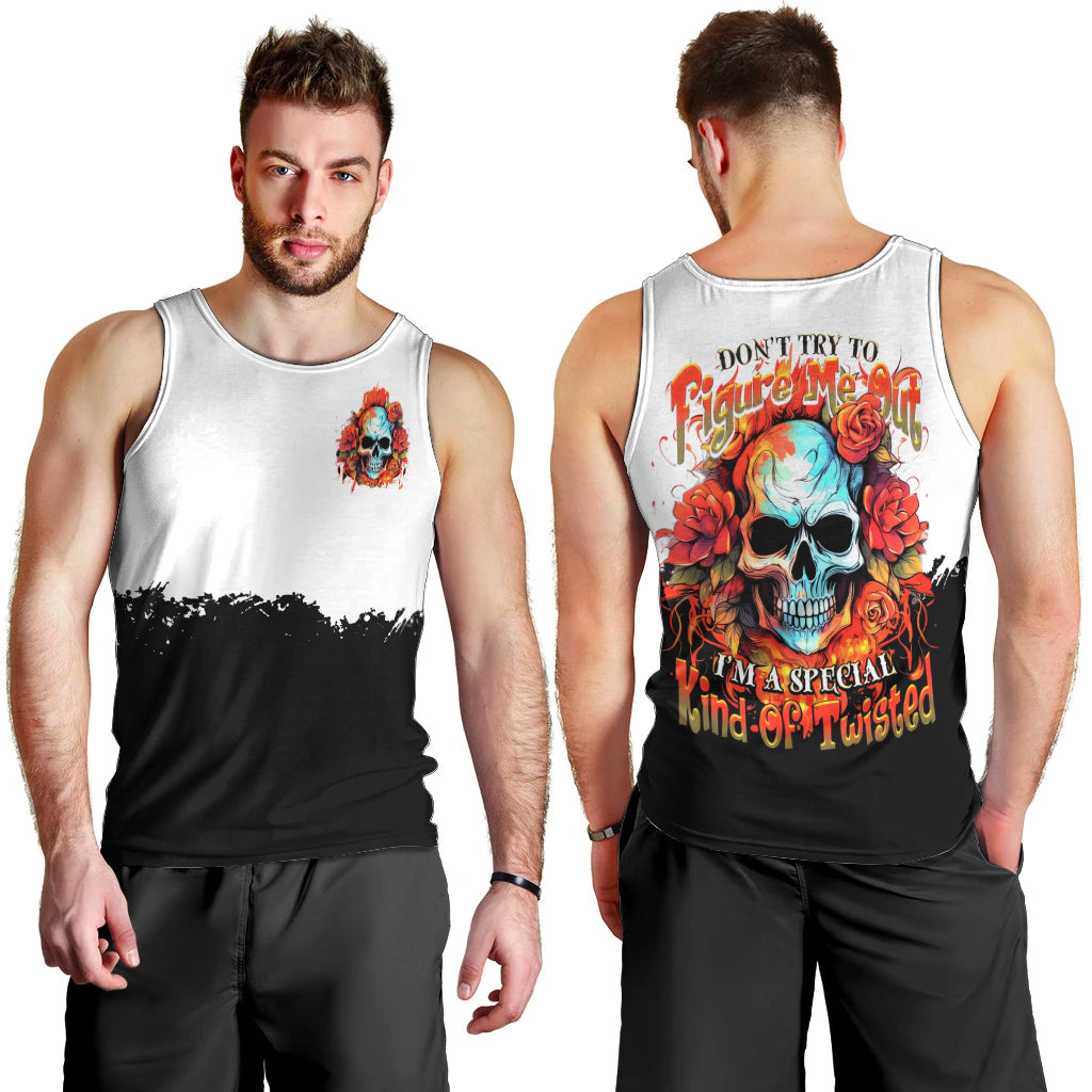 Death Skull Men Tank Top I Never Alone My Demon With Me 24/7 DT01