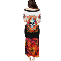 Death Skull Puletasi I Never Alone My Demon With Me 24/7 - Wonder Print Shop