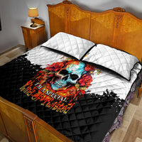 Flower Skull Quilt Bed Set Don't Try To Figured Me Out I Special Kind Fire Flower - Wonder Print Shop