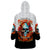 Death Skull Wearable Blanket Hoodie I Never Alone My Demon With Me 24/7 - Wonder Print Shop