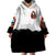 Death Skull Wearable Blanket Hoodie I Never Alone My Demon With Me 24/7 - Wonder Print Shop