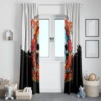 Flower Skull Window Curtain Don't Try To Figured Me Out I Special Kind Fire Flower - Wonder Print Shop
