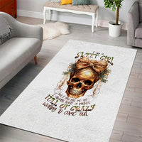 Girl Skull Area Rug I Sweet Girl Full Of Crazy - Wonder Print Shop
