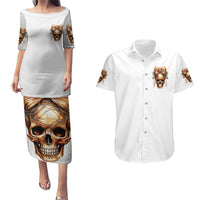 Girl Skull Couples Matching Puletasi Dress and Hawaiian Shirt I Sweet Girl Full Of Crazy - Wonder Print Shop