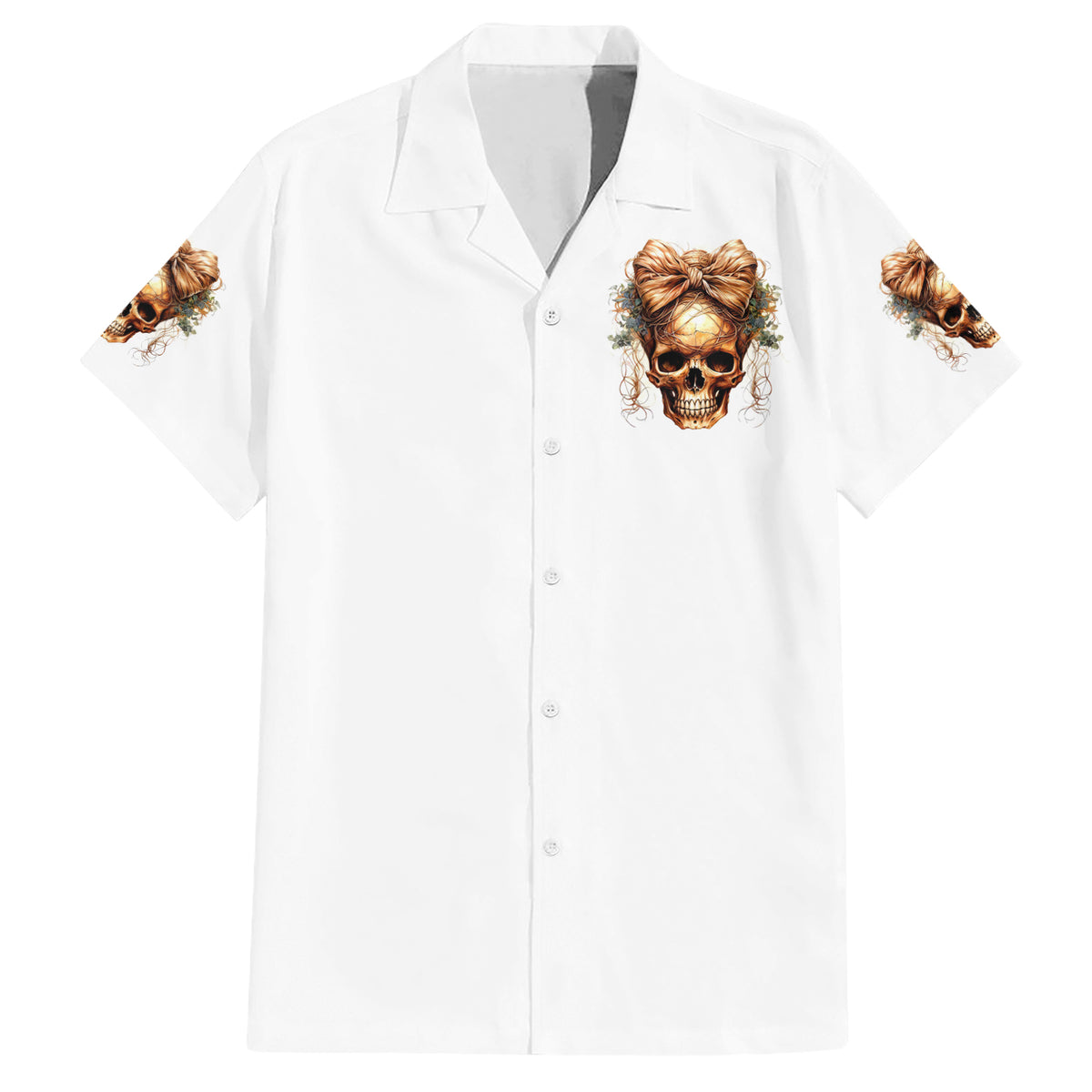 Girl Skull Hawaiian Shirt I Sweet Girl Full Of Crazy - Wonder Print Shop