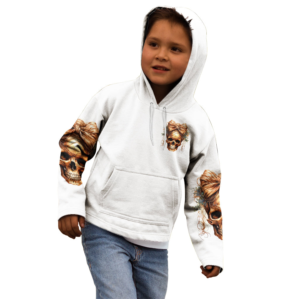 Girl Skull Kid Hoodie I Sweet Girl Full Of Crazy - Wonder Print Shop