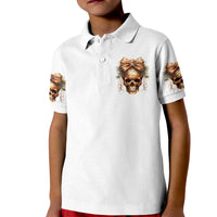 Girl Skull Kid Polo Shirt I Sweet Girl Full Of Crazy - Wonder Print Shop