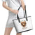 Girl Skull Leather Tote Bag I Sweet Girl Full Of Crazy - Wonder Print Shop