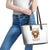 Girl Skull Leather Tote Bag I Sweet Girl Full Of Crazy - Wonder Print Shop