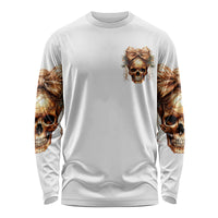 Girl Skull Long Sleeve Shirt I Sweet Girl Full Of Crazy - Wonder Print Shop