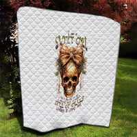 Girl Skull Quilt I Sweet Girl Full Of Crazy - Wonder Print Shop
