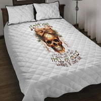 Girl Skull Quilt Bed Set I Sweet Girl Full Of Crazy - Wonder Print Shop