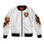 Devil Skull Sleeve Zip Bomber Jacket I Never Alone My Demon With Me 24/7 - Wonder Print Shop