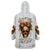 Devil Skull Wearable Blanket Hoodie I Never Alone My Demon With Me 24/7 - Wonder Print Shop