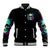 Flower Skull Baseball Jacket I Blunt Because God Rolled Me That Way - Wonder Print Shop