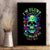 Flower Skull Canvas Wall Art I Blunt Because God Rolled Me That Way - Wonder Print Shop