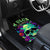 Flower Skull Car Mats I Blunt Because God Rolled Me That Way - Wonder Print Shop