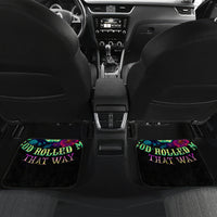 Flower Skull Car Mats I Blunt Because God Rolled Me That Way - Wonder Print Shop