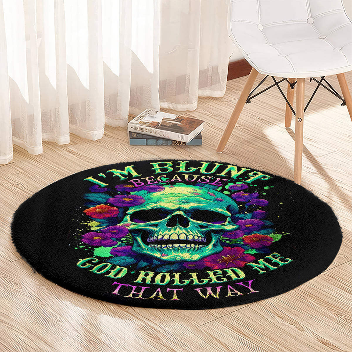 flower-skull-round-carpet-i-blunt-because-god-rolled-me-that-way