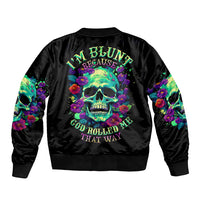 Devil Skull Sleeve Zip Bomber Jacket It's Not How Crazy Iam But Enjoy It Make Me Dangerous - Wonder Print Shop