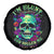 Flower Skull Spare Tire Cover I Blunt Because God Rolled Me That Way - Wonder Print Shop