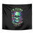 Flower Skull Tapestry I Blunt Because God Rolled Me That Way - Wonder Print Shop