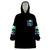 Devil Skull Wearable Blanket Hoodie It's Not How Crazy Iam But Enjoy It Make Me Dangerous - Wonder Print Shop