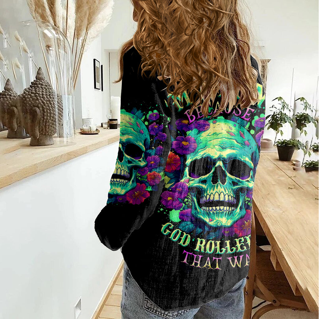 Devil Skull Women Casual Shirt It's Not How Crazy Iam But Enjoy It Make Me Dangerous - Wonder Print Shop
