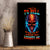 Thunder Skull Canvas Wall Art I Can't Go To Hell Devil Restrainning Order Against Me - Wonder Print Shop
