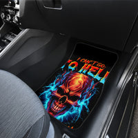 Thunder Skull Car Mats I Can't Go To Hell Devil Restrainning Order Against Me - Wonder Print Shop