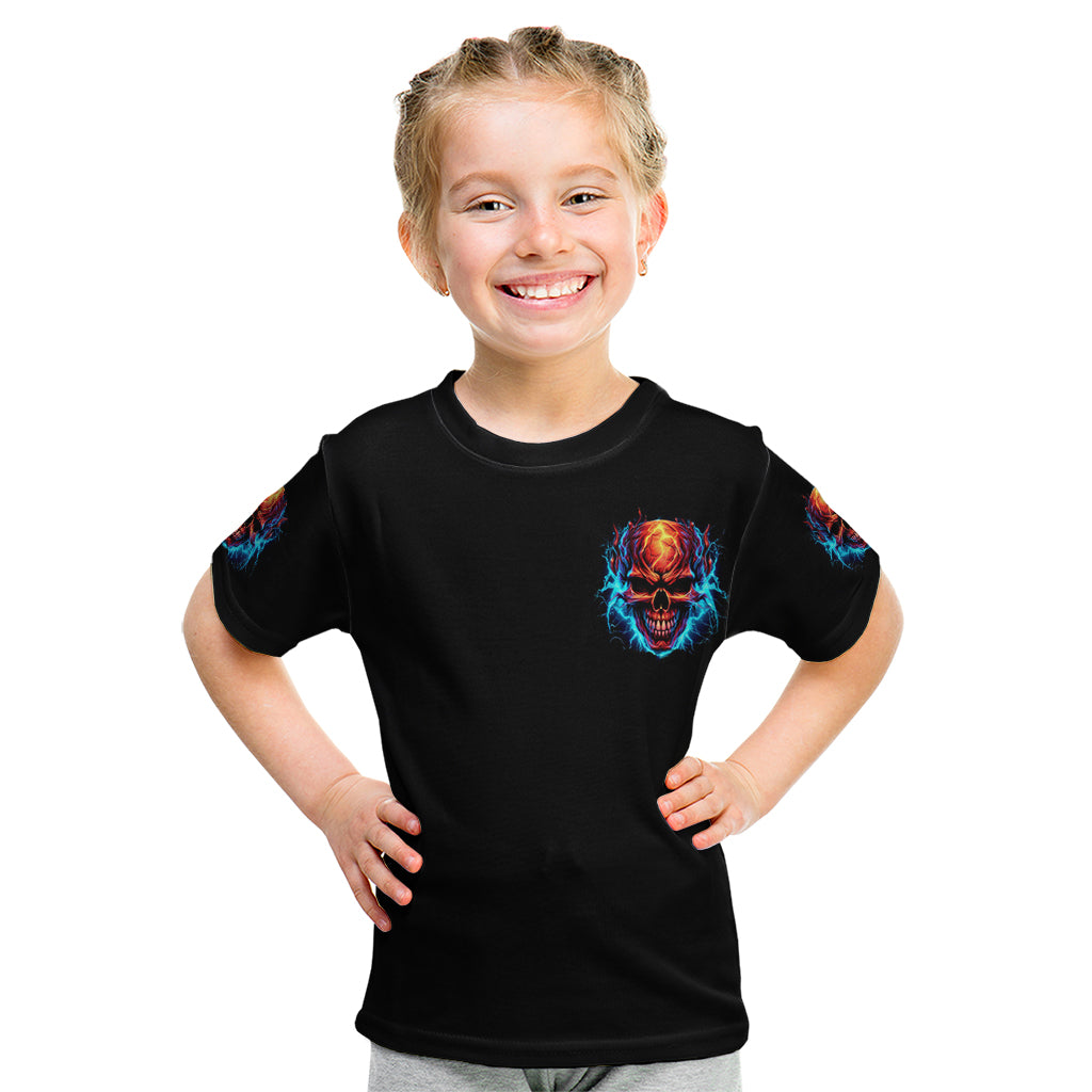 Thunder Skull Kid T Shirt I Can't Go To Hell Devil Restrainning Order Against Me - Wonder Print Shop