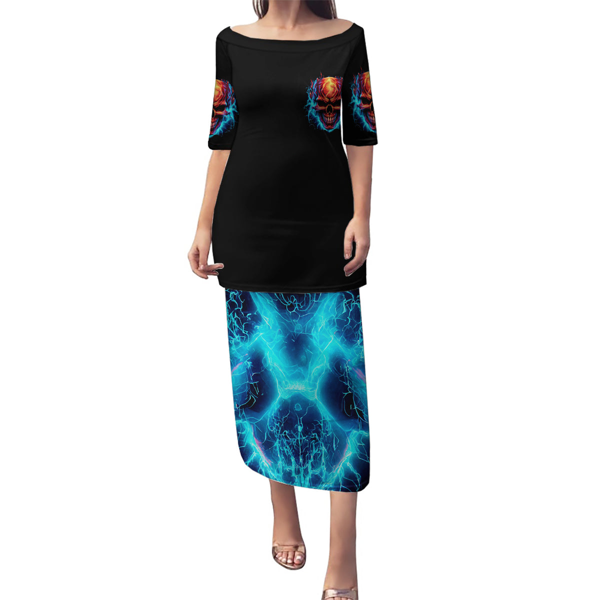 Dia De Los Muertos Skull Puletasi My Next Life I Want To Be Karma Fairy - Wonder Print Shop