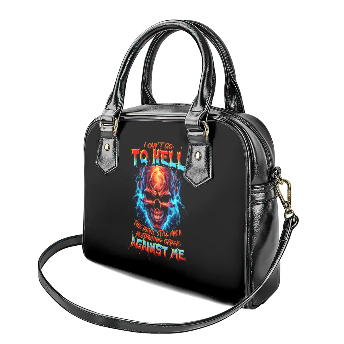 thunder-skull-shoulder-handbag-i-cant-go-to-hell-devil-restrainning-order-against-me