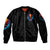 Dia De Los Muertos Skull Sleeve Zip Bomber Jacket My Next Life I Want To Be Karma Fairy - Wonder Print Shop
