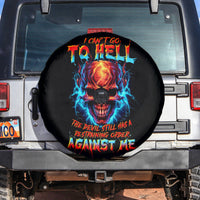 Thunder Skull Spare Tire Cover I Can't Go To Hell Devil Restrainning Order Against Me - Wonder Print Shop