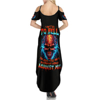 Dia De Los Muertos Skull Summer Maxi Dress My Next Life I Want To Be Karma Fairy - Wonder Print Shop