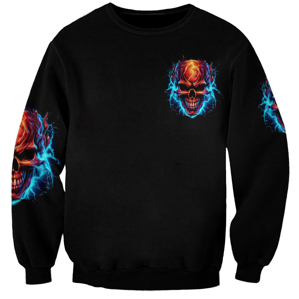 Dia De Los Muertos Skull Sweatshirt My Next Life I Want To Be Karma Fairy - Wonder Print Shop