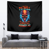 Thunder Skull Tapestry I Can't Go To Hell Devil Restrainning Order Against Me - Wonder Print Shop