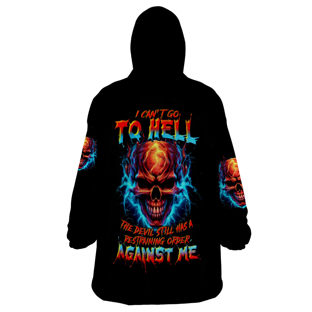 Dia De Los Muertos Skull Wearable Blanket Hoodie My Next Life I Want To Be Karma Fairy - Wonder Print Shop